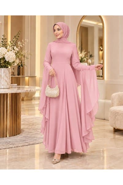 berfim butik Almira Şifon Tesettür Abiye
