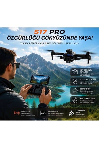 ROSE TEKNOLOJİ KATLANABİLİR GÖVDE KAMERALI VE ÇİFT BATARYALI ENGELDEN KAÇINMA ÖZELLİKLİ OPTİK AKIŞ SABİTLEME VE TAŞIMA ÇANTALI DRONE