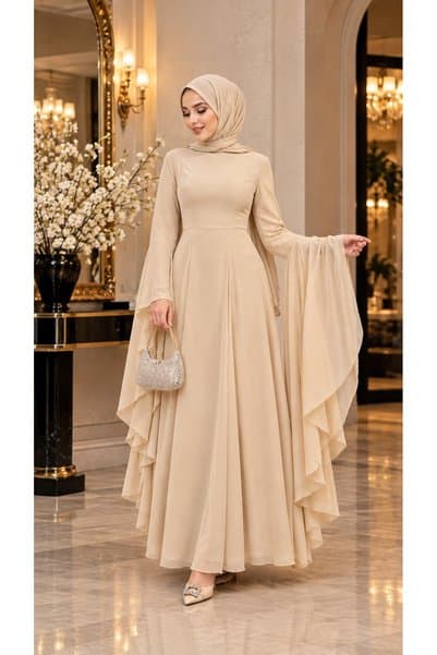 berfim butik Almira Şifon Tesettür Abiye