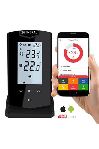 GENERAL Life Ht500set Akıllı Oda Termostatı Siyah