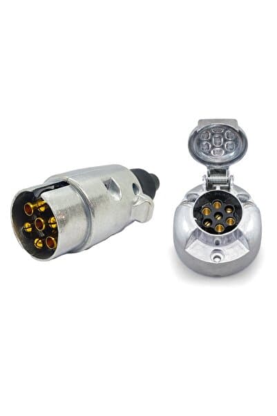 allestock Römork Fişi Ve Soketi (metal) Set Ürün - 7 Pin