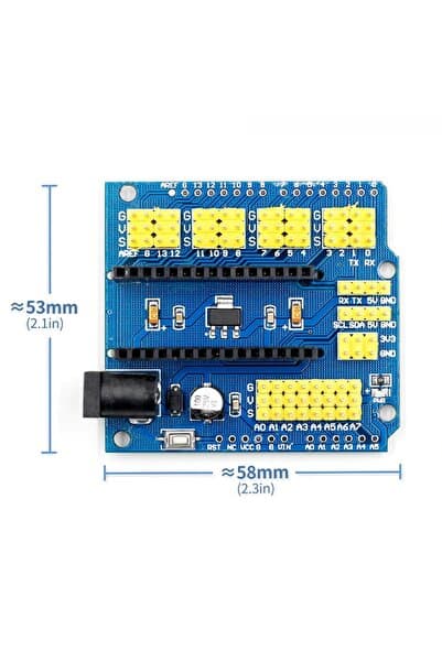 ROBİZ Arduino Nano 3.0 Io Proto Shield Genişleme Kartı Kolay Bağlantı Kartı