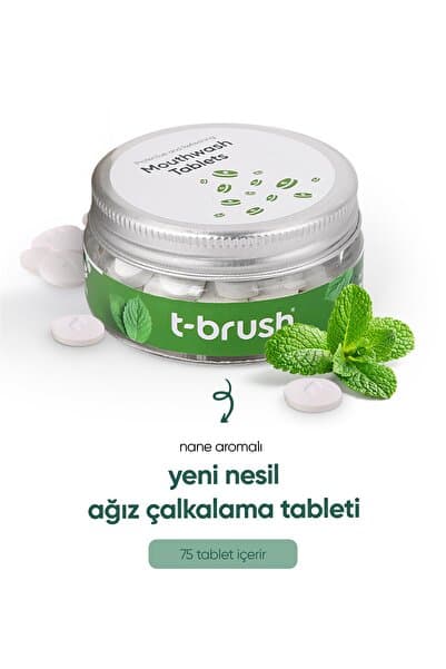 Koruyucu Ve Ferahlatıcı Ağız Çalkalama Tableti Florürlü Alkolsüz Vegan - 1.500 ml / 70 Tablet
