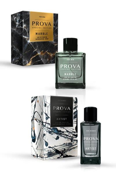 Prova Special Edition Marble 50 Ml Edp Erkek Ve Artist 50 Ml Edp Kadın Parfüm Seti 2 X 50 Ml