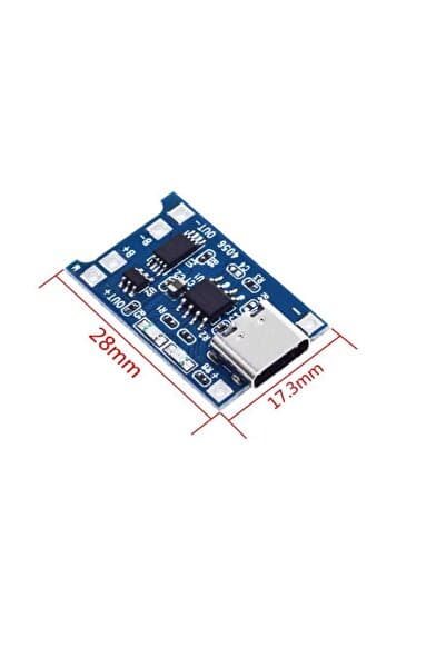 Genel Markalar Tp4056 Lityum Pil Şarj Modülü - 5v/1a - Type C