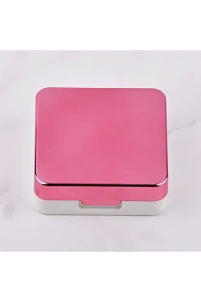 Axhara Newyork Aynalı Lens Kutusu Seti 5 Parça Pink