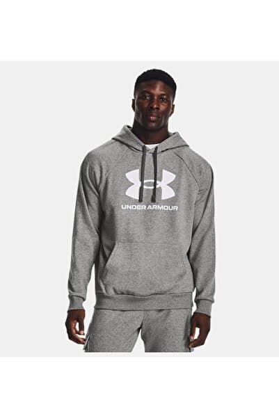 Under Armour Erkek UA Rival Fleece Logo Kapüşonlu Üst 1379758-025
