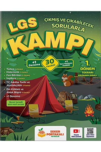 Şeker Portakalı Yayıncılık LGS Kampı 1. Dönem Tekrarı 30 Fasikül / Kolektif / Şeker Portakalı Yayıncılık / 9786057403094