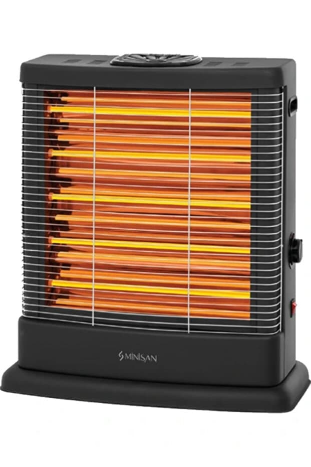 Minisan Maxi MS-2500 2500 W Quartz Isıtıcı Siyah