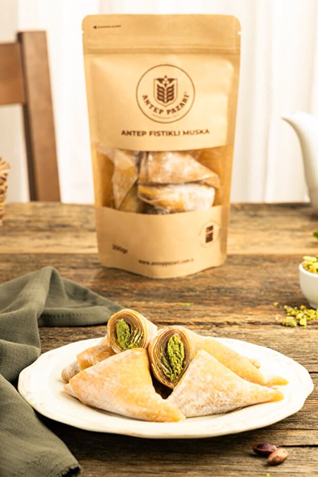 Antep Pazarı Antep Fıstıklı Muska - 250g