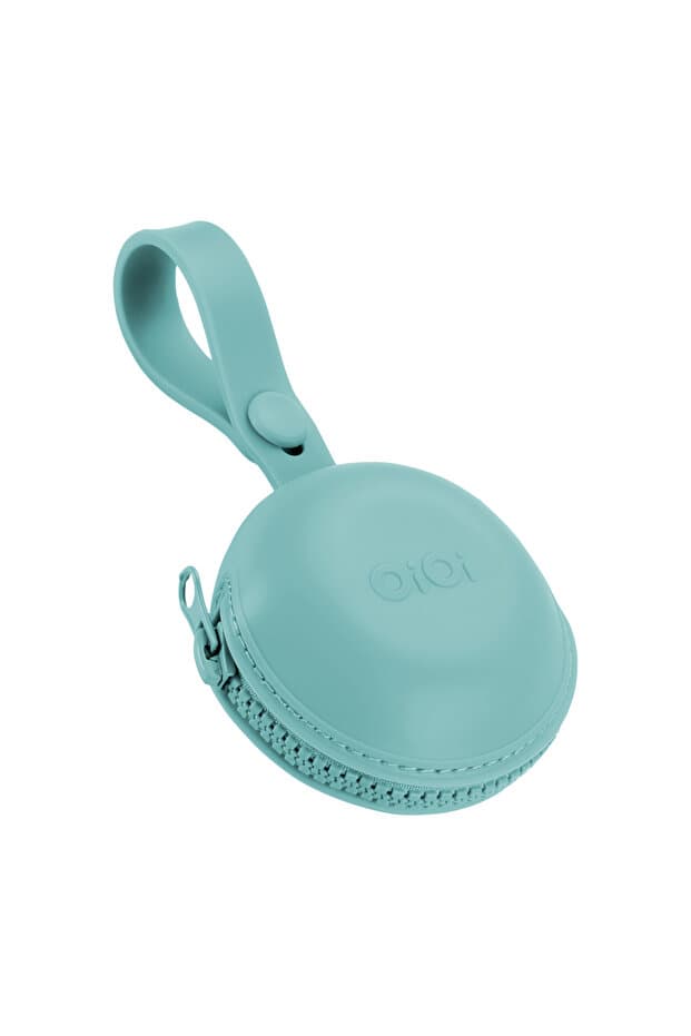 OiOi Pod Silikon Emzik Kutusu Aqua Green Yeşil 0 Ay+