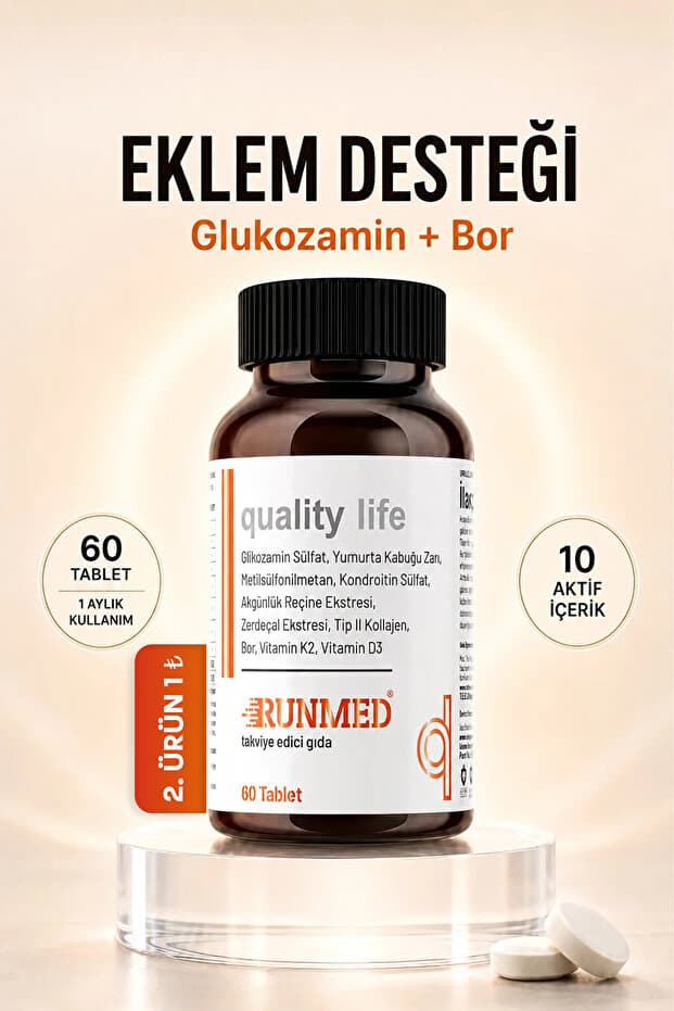 Quality Life Runmed Glukozamin Kondroitin Tip 2 Kolajen D3 K2 Glucosamine Chondroitin Msm Glikozamin Kollagen