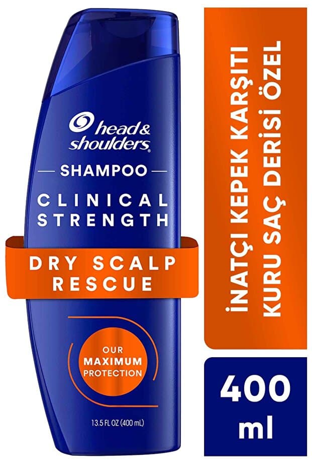 Head & Shoulders Clinical Strength Dry Scalp Rescue İnatçı Kepek ve Kuru Saç Derisi İçin Kepek Karşıtı Şampuan 400 ml