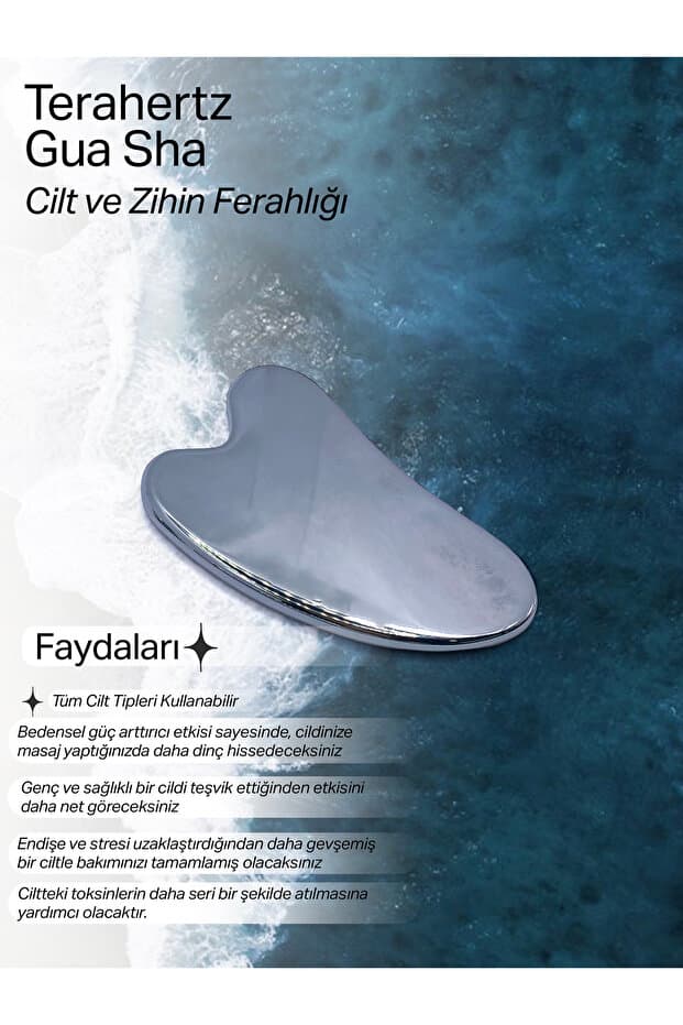 OSMANLI DEĞERLİ TAŞ Sertifikalı Hakiki Orijinal Doğal Taş Terahertz Masaj Gua Sha