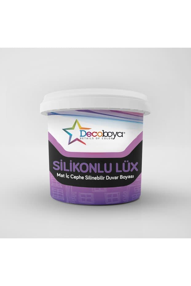 DecoBoya Silikonlu Lüx Silinebilir Mat Ic? Cephe Duvar Boyası 3 Kg Beyaz - Fiyatı