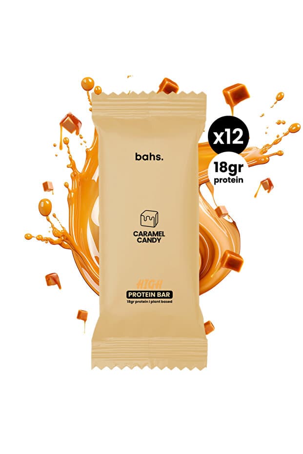Bahs Yüksek Protein Bar - Caramel Candy 12 Adet X 60gr - Fiyatı