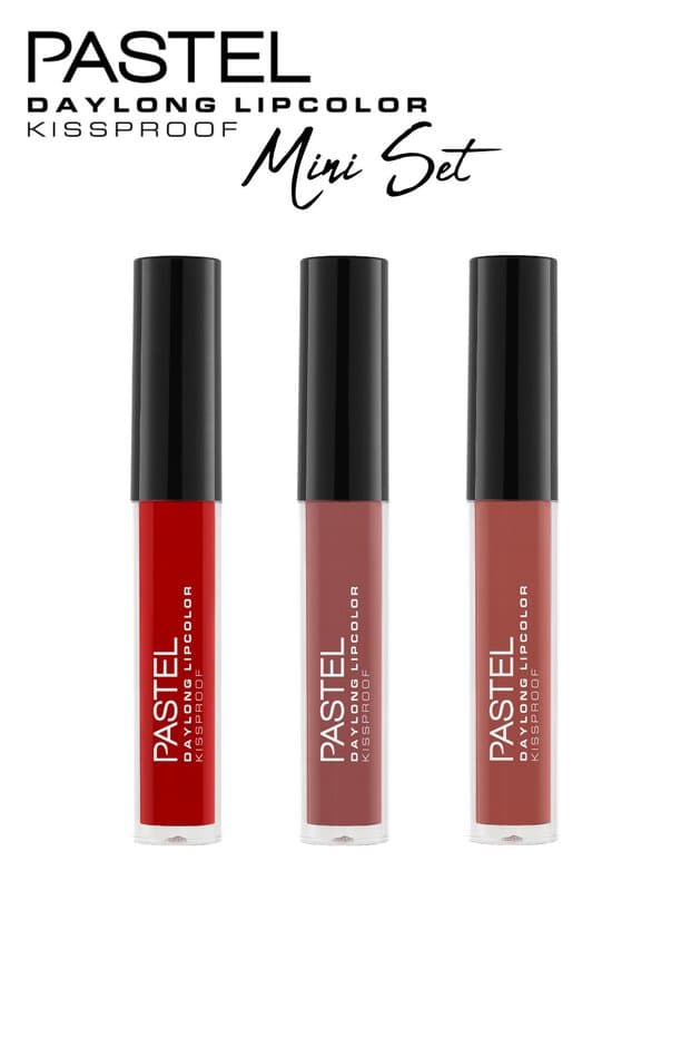 Pastel Daylong Lipcolor Kissproof - Mini Likit Mat Ruj 3'lü Set No: 09-39-43 - Fiyatı