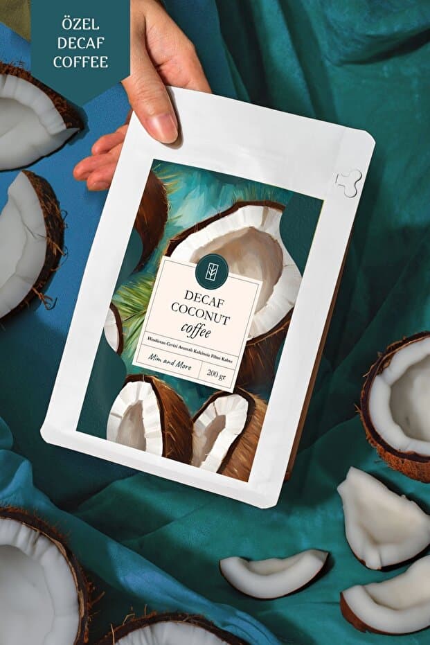 Mim and More Decaf Coconut Coffee – Kafeinsiz Hindistan Cevizi Aromalı Filtre Kahve 200 gr - Fiyatı