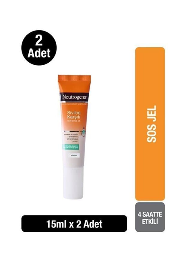 Neutrogena Visibly Clear Sivilce Karşıtı Sos Hızlı Etkili Akne Jeli 15 ml X2