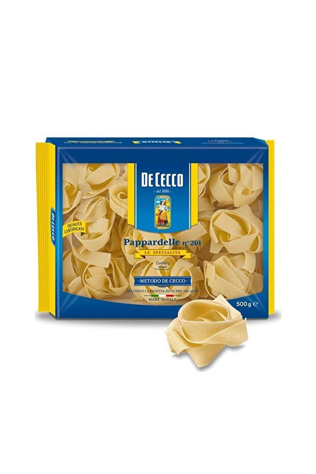 De Cecco Pappardelle Geniş Erişte Makarna 500 GR