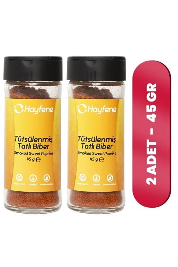 Hayfene 2'li Tütsülenmiş Tatlı Kırmızı Biber Baharat Seti