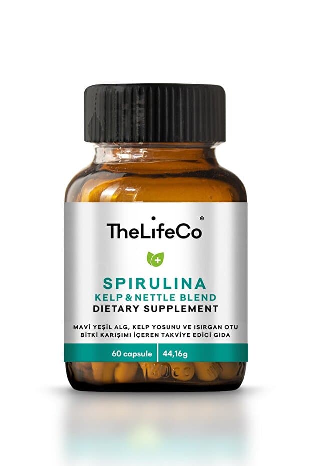TheLifeCo Spirulina Kelp & Nettle 60 Kapsül