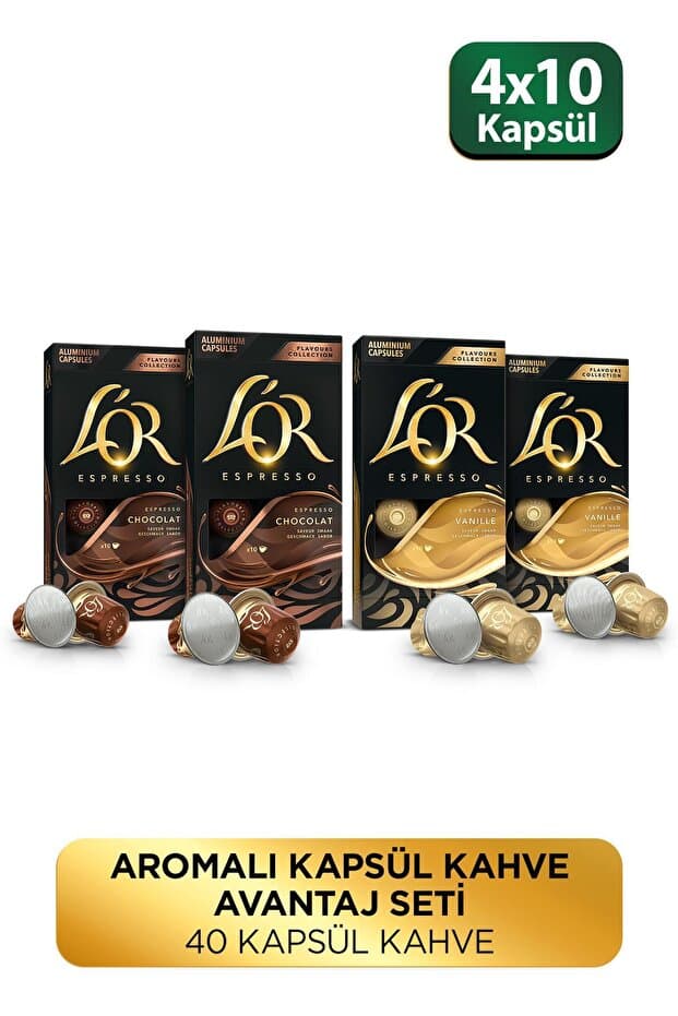 L'OR Aromalı Kapsül Kahve Avantaj Seti 10'lu x 4 - Fiyatı