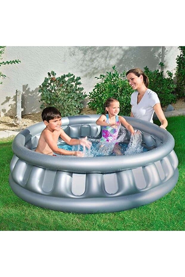 Bestway 51080 Şişme Havuz 152x43cm Metalik Gri