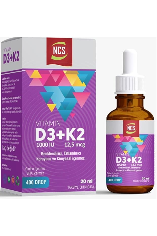 Ncs Vitamin D3 K2 2’si 1 Arada Damla 20 Ml - Fiyatı
