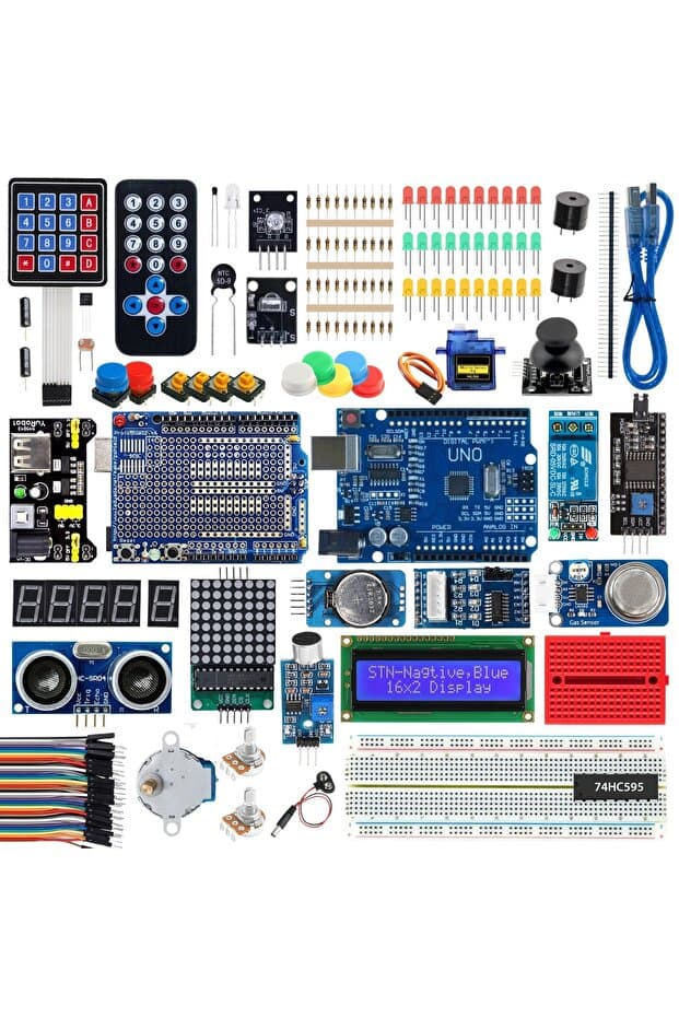RoboThink Robotik Kodlama Seti 190 Parça (Arduino Temelli, Kutulu ve E-Kitaplı)