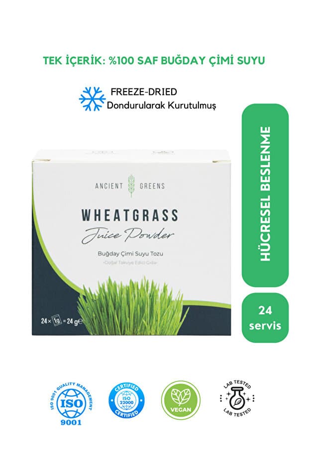 Ancient Greens Buğday Çimi Suyu Tozu 24 X 1g