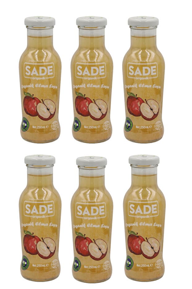 Sade Organik Elma Suyu 250ml 6'lı