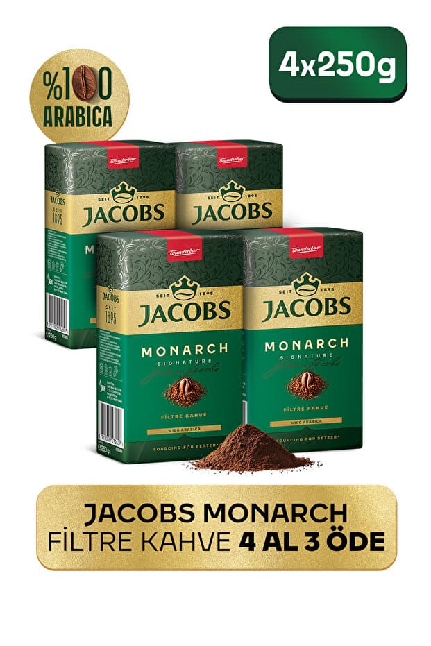Jacobs Monarch Filtre Kahve 250 gr 4 Al 3 Öde Yorumları, Fiyatı