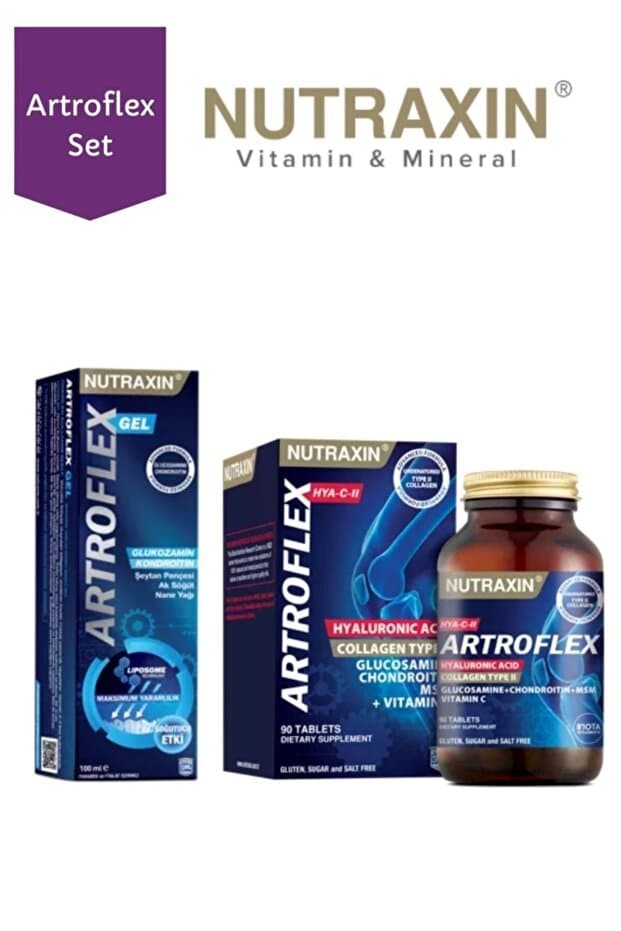 Nutraxin Artroflex Hya-C-II 90 Tablet + Extra Gel 100 ml Hediyeli