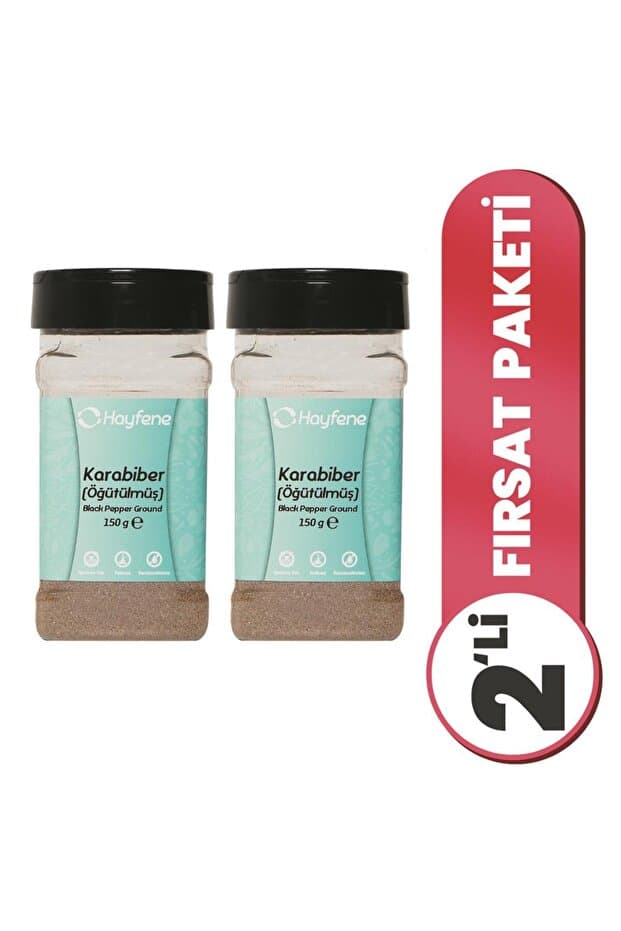 Hayfene 2'li Karabiber Toz 150 G Baharat Seti