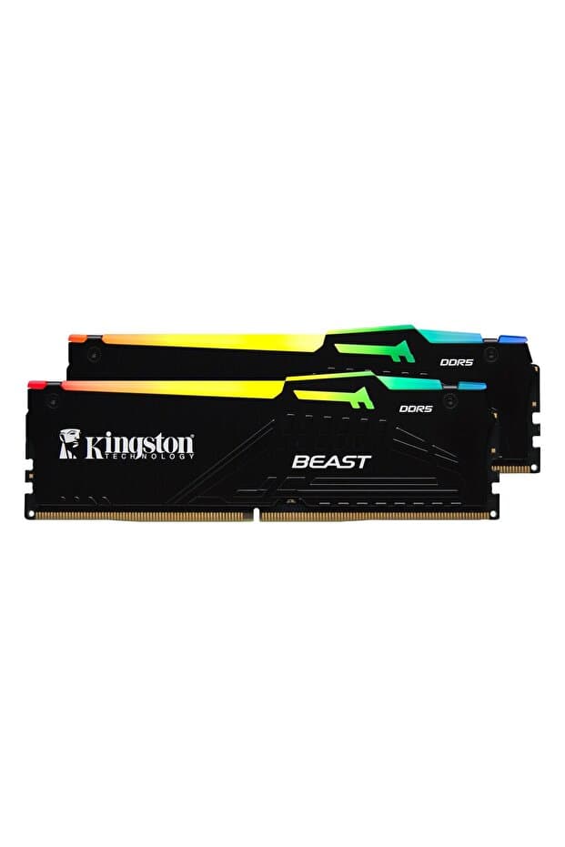 Kingston Beast RGB KF556C36BBEAK2/16TR 16GB (2x8GB) DDR5 5600MHz CL36 Masaüstü Bellek