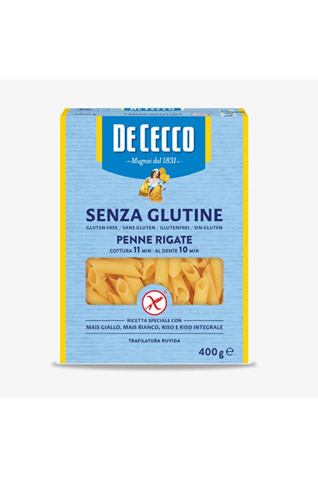 De Cecco Penne Rigate Glutensiz Kalem Makarna 400 GR
