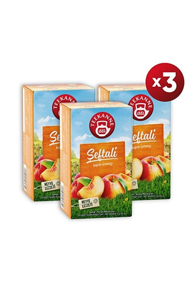 teekanne Şeftali Karışık Meyve Çayı 40g x 3 PAKET