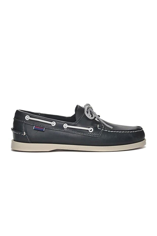 Sebago Erkek Bağcıklı Rahat Taban Logo Detaylı Deri Günlük Lacivert Günlük Ayakkabı 7000H00-908