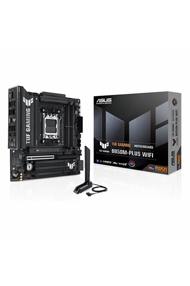 ASUS TUF Gaming B850M-Plus WiFi DDR5 (8000MHz)OC M.2 HDMI/DP/USB-C PCIe 5.0 AM5 mATX Anakart