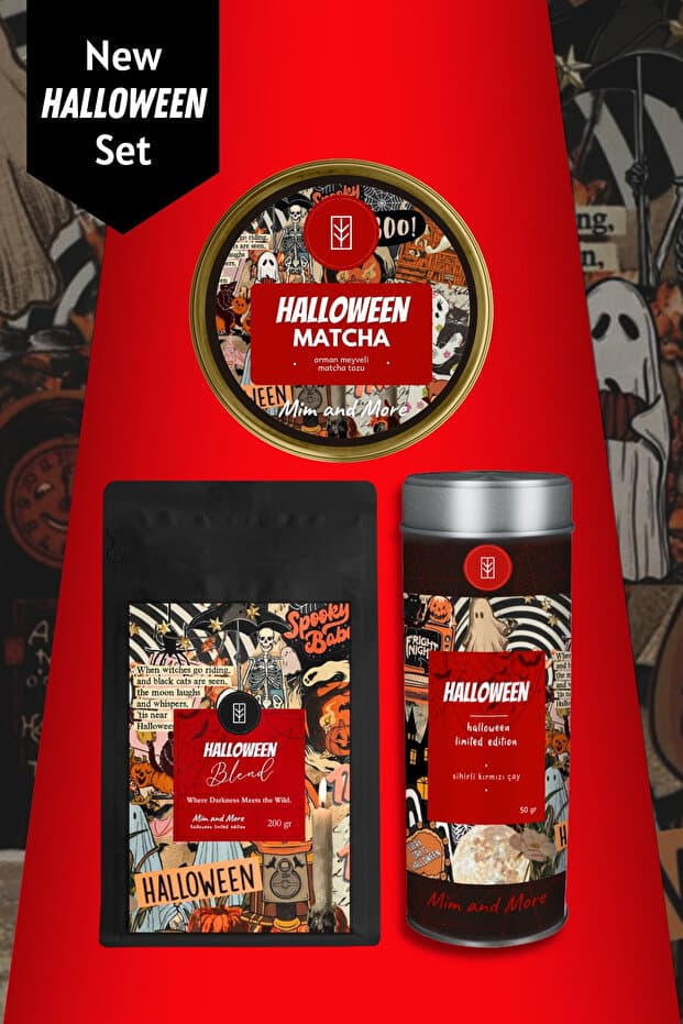 Mim and More Halloween Set 2025 - Matcha, Tea & Coffee Set - Fiyatı