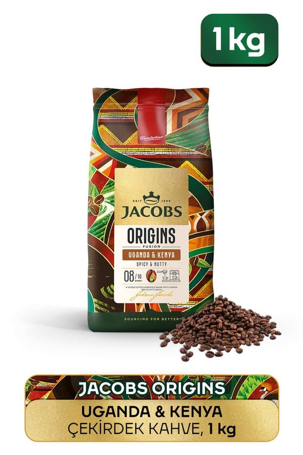Jacobs Origins Uganda & Kenya Çekirdek Kahve 1 Kg - Fiyatı
