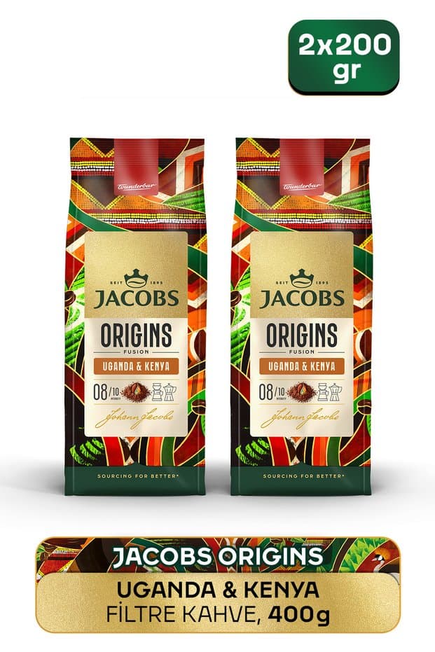 Jacobs Origins Uganda & Kenya Filtre Kahve 200gr x 2 Adet - Fiyatı