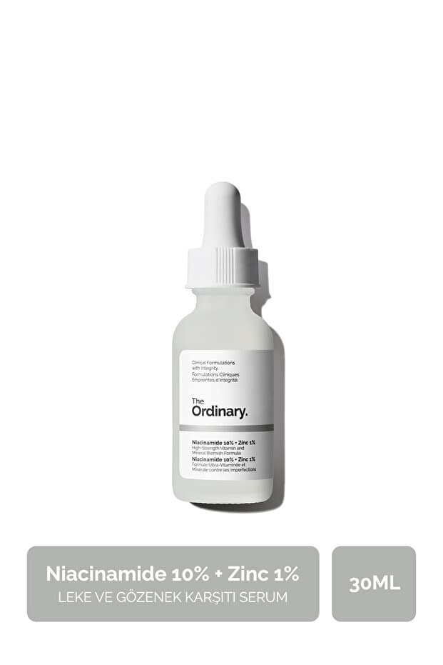 The Ordinary Niacinamide 10% + Zinc 1% - Leke ve Gözenek Görünümü Karşıtı Serum 30ml