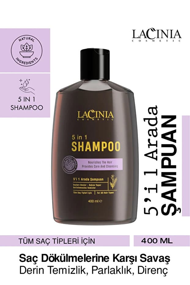 Lacinia 5 In 1 Saç Bakım Şampuanı 400 ml - Fiyatı