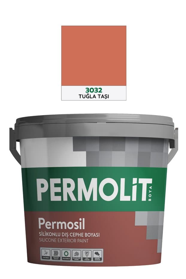 Permolit Permosil Silikonlu Dış Cephe Boyası, Uzun Ömürlü Koruma, | 3,5Kg - 10Kg - 20Kg - Fiyatı