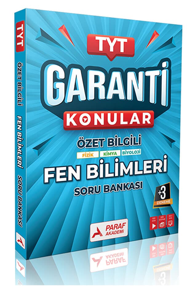 Paraf Yayınları TYT Fen Bilimler Garanti Konular Soru Bankası-PARAF AKADEMİ