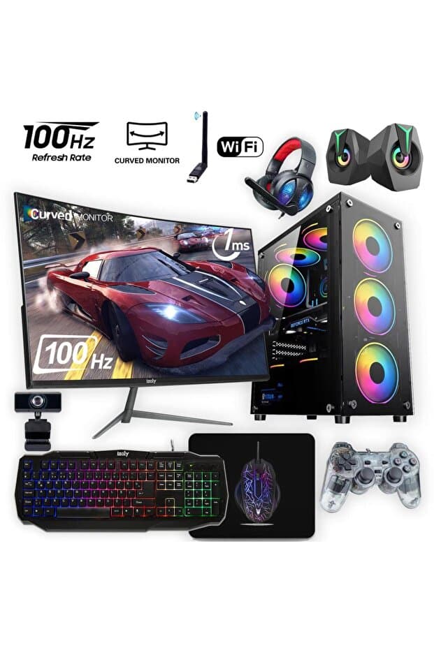 IZOLY K303 i7-860 16GB 256GB SSD GT 740 4GB GDDR5 24" Oyuncu Oem Seti
