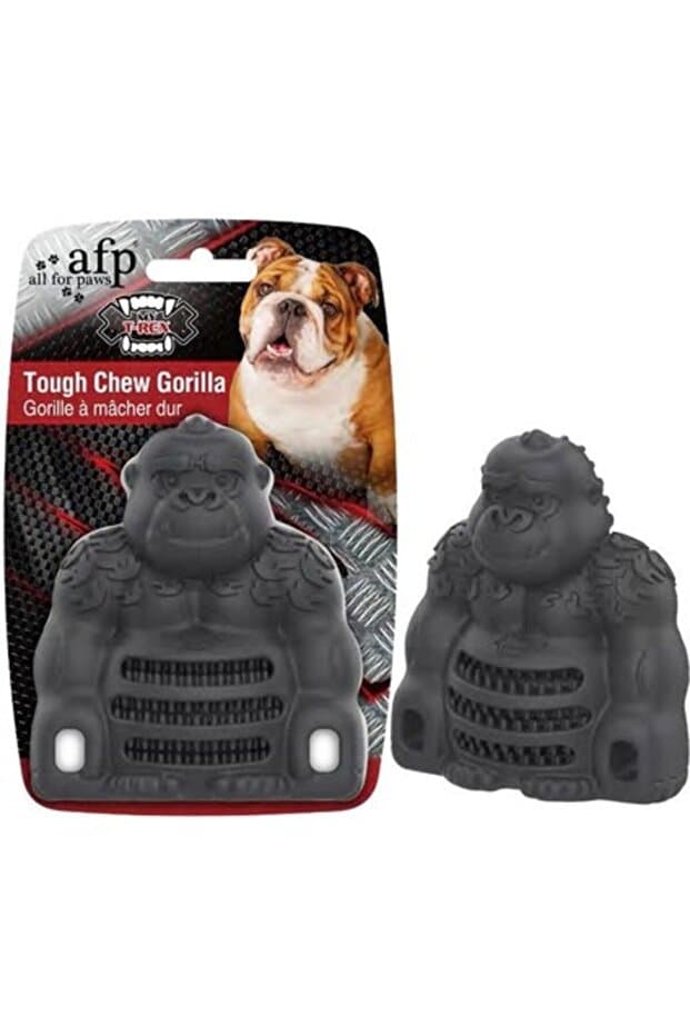 Genel Markalar My Trex Goril L Boy Sert Çiğneme Köpek Oyuncağı 13x8,9x4,7cm Siyah