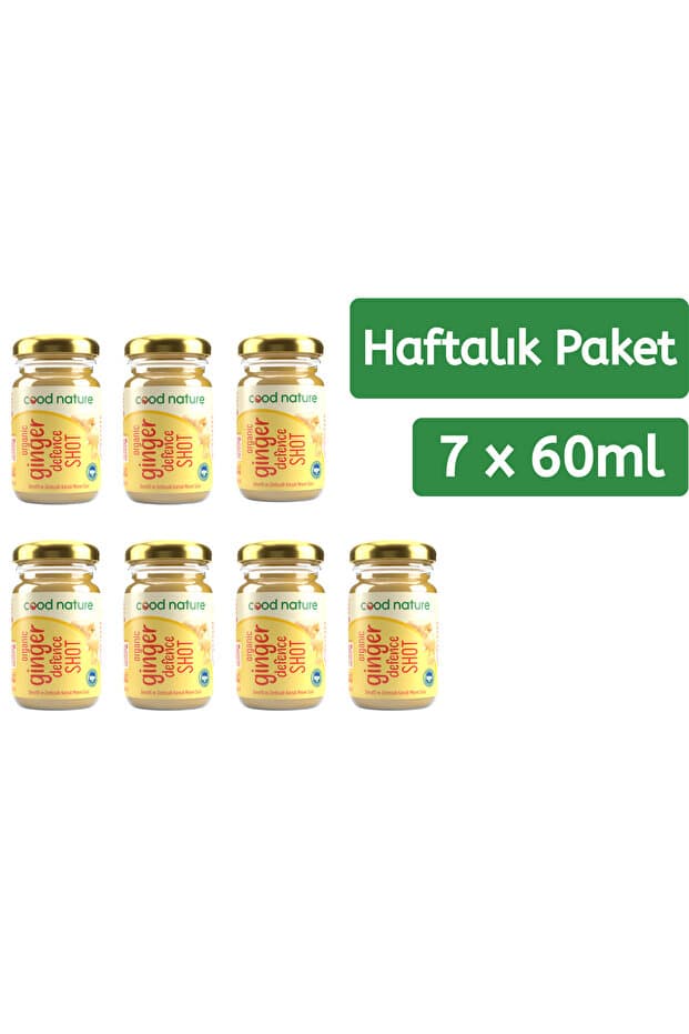 Cood Nature 7'li Organik Zencefil-Zerdeçal Shot 60ml